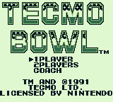 Tecmo Bowl screenshot 3 for GameBoy